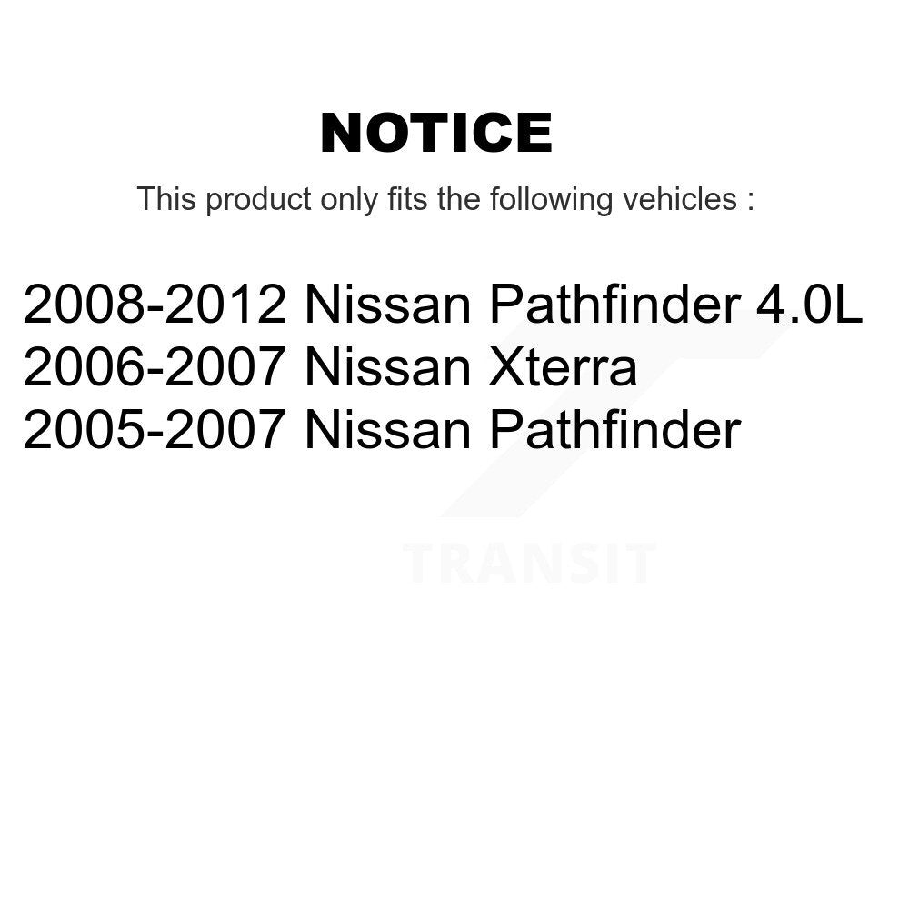 Kit de plaquettes de frein en céramique avant et arrière, pour Nissan Pathfinder Xterra KCX-100284