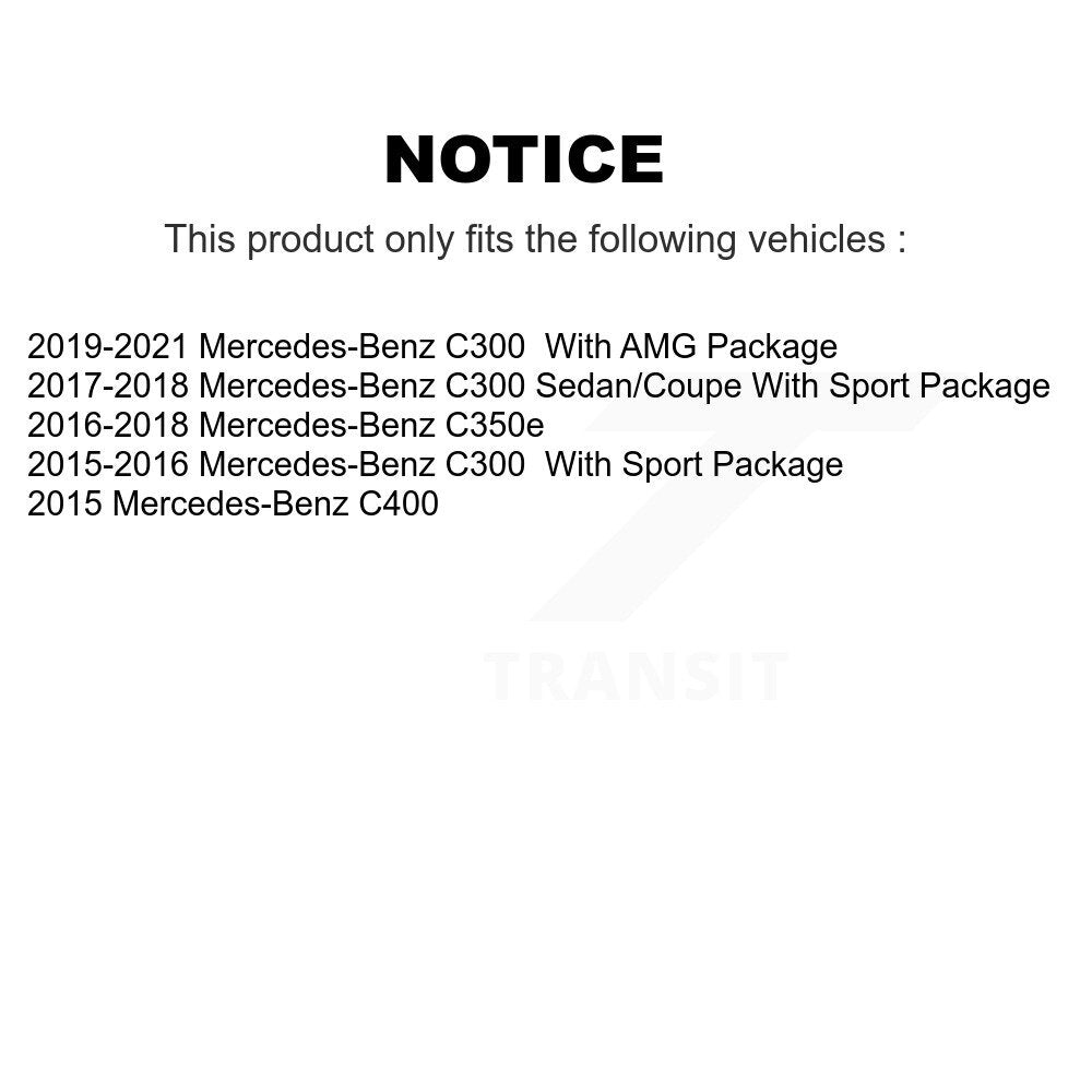Kit de plaquettes de frein en céramique avant et arrière, pour Mercedes-Benz C300 C400 C350e KCX-100286