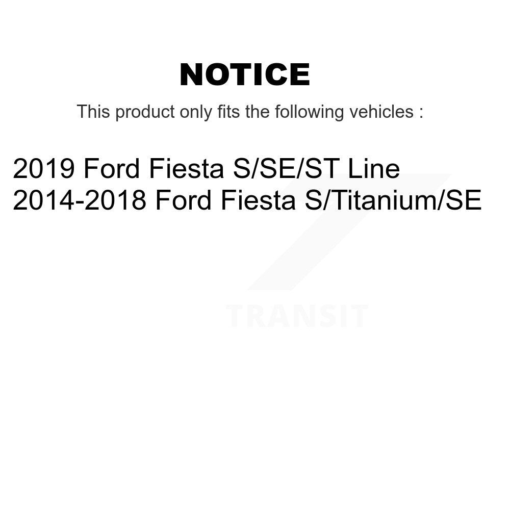 Kit de plaquettes de frein en céramique avant et arrière, pour Ford Fiesta KCX-100290