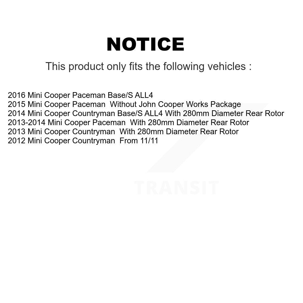 Kit de plaquettes de frein en céramique avant et arrière, pour Mini Cooper Countryman Paceman KCX-100295
