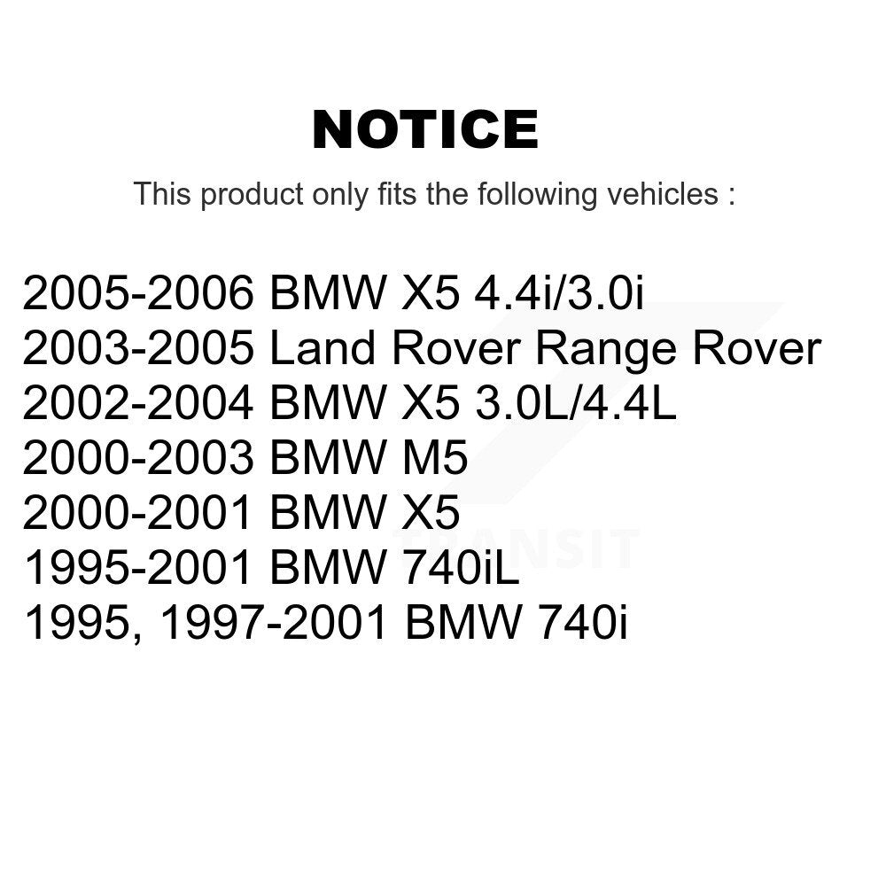 Kit de plaquettes de frein en céramique avant et arrière, pour BMW X5 M5 Land Rover Range 740i 740iL