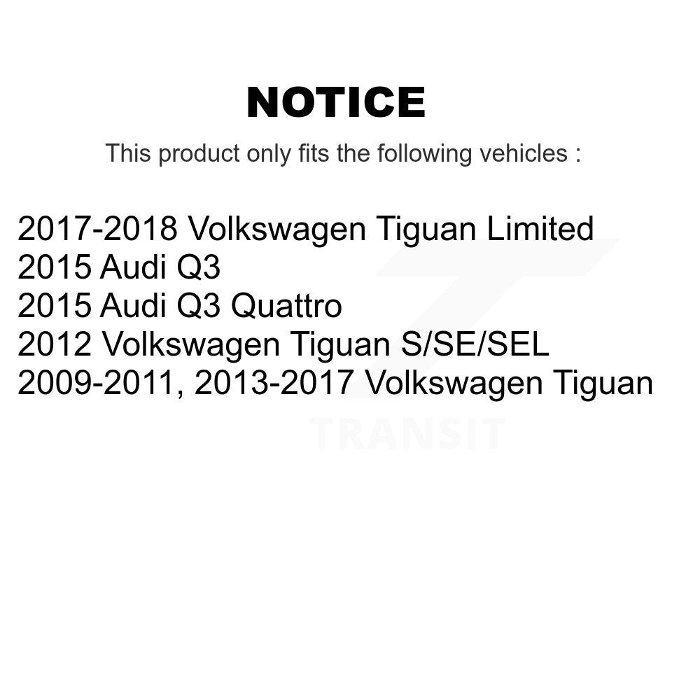 Kit de plaquettes de frein en céramique avant et arrière, pour Volkswagen Tiguan Audi Q3 Quattro Limited