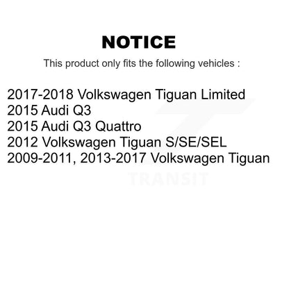 Kit de plaquettes de frein en céramique avant et arrière, pour Volkswagen Tiguan Audi Q3 Quattro Limited