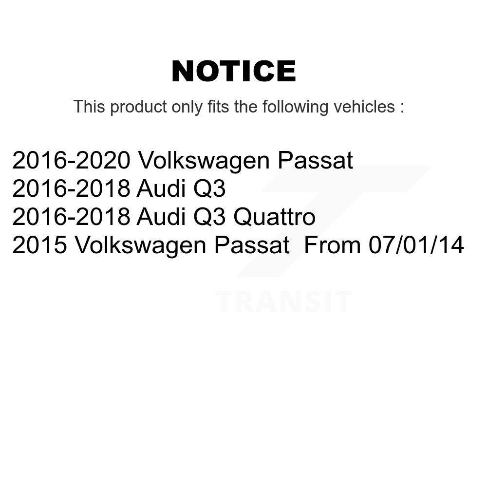 Kit de plaquettes de frein en céramique avant et arrière, pour Volkswagen Passat Audi Q3 Quattro