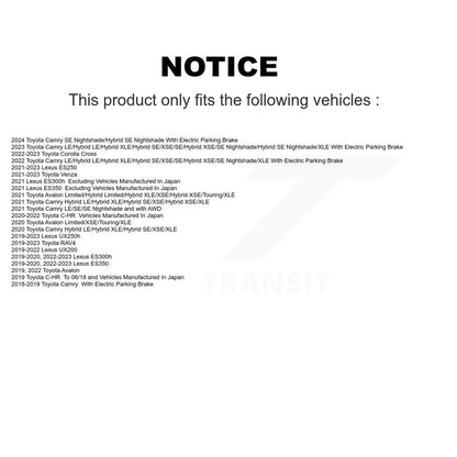 Kit de plaquettes de frein en céramique avant et arrière, pour Toyota RAV4 Camry C-HR Corolla Cross Lexu