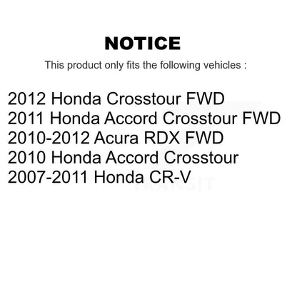 Kit de plaquettes de frein en céramique avant et arrière, pour Honda CR-V Acura RDX Accord Crosstour