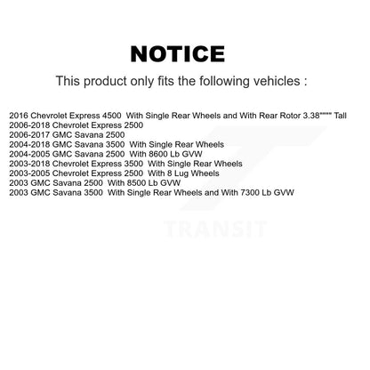 Kit de plaquettes de frein en céramique avant et arrière, pour GMC Chevrolet Savana 2500 Express 3500 450
