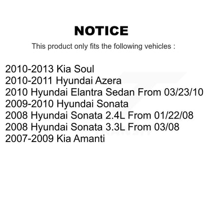 Kit de plaquettes de frein en céramique avant et arrière, pour Hyundai Kia Soul Elantra Sonata Amanti