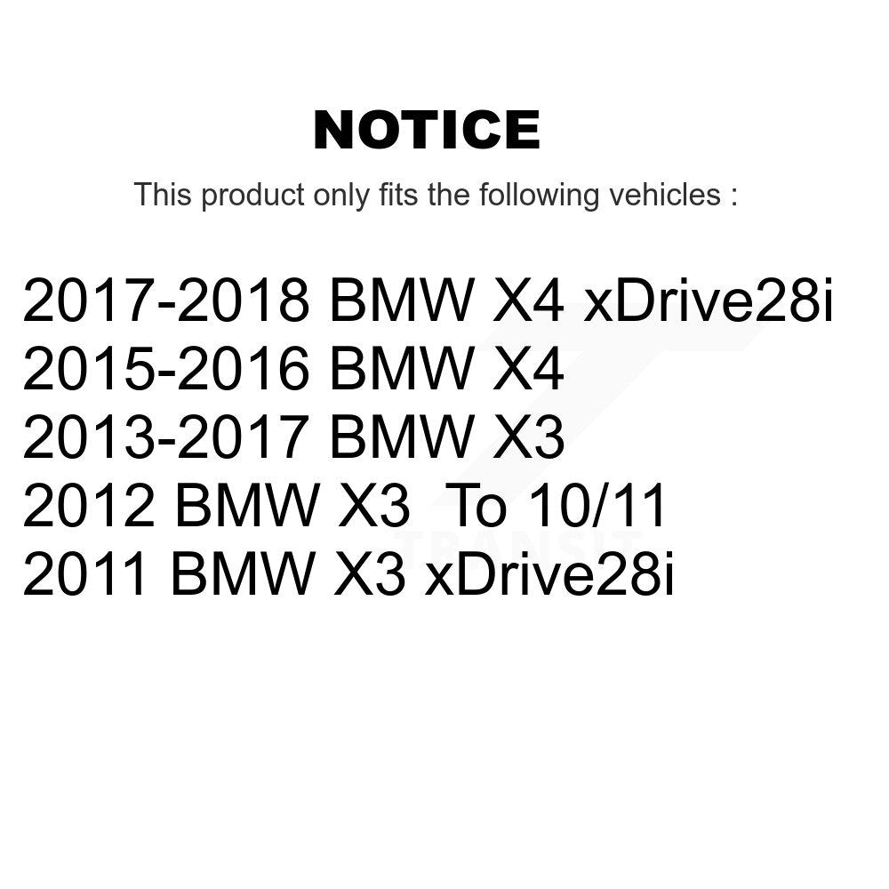 Kit de plaquettes de frein en céramique avant et arrière, pour BMW X3 X4 KCX-100391