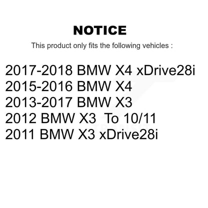 Kit de plaquettes de frein en céramique avant et arrière, pour BMW X3 X4 KCX-100391