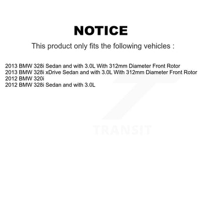 Kit de plaquettes de frein en céramique avant et arrière, pour BMW 328i xDrive 320i KCX-100393
