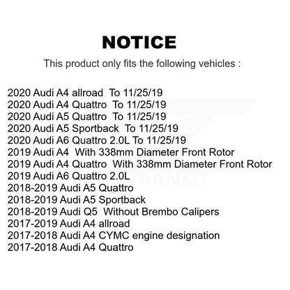 Kit de plaquettes de frein en céramique avant et arrière, pour Audi Q5 A4 Quattro A5 Sportback allroad A