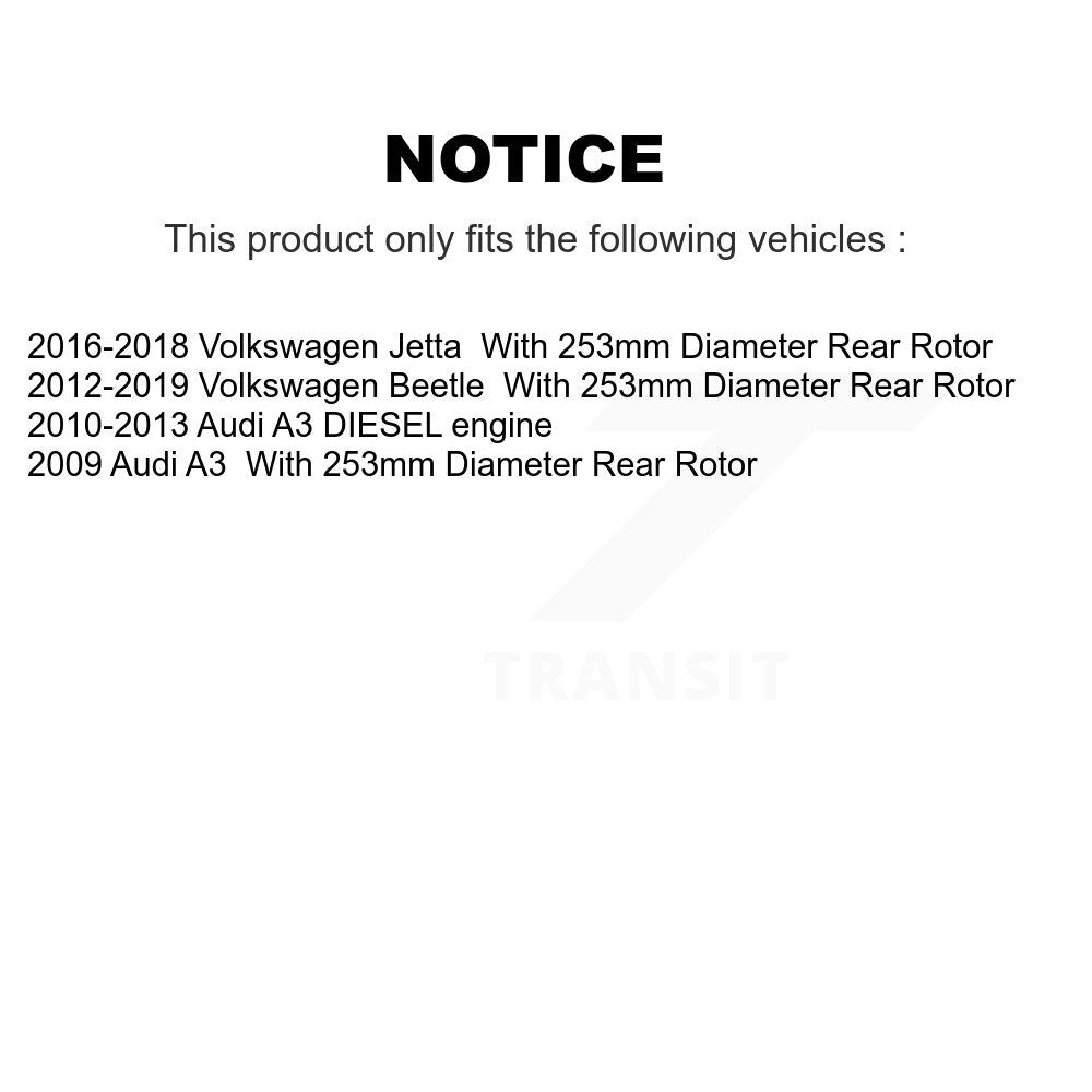 Kit de plaquettes de frein en céramique avant et arrière, pour Volkswagen Jetta Beetle Audi A3 KCX-10041