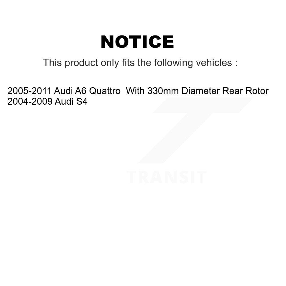 Kit de plaquettes de frein en céramique avant et arrière, pour Audi A6 Quattro S4 KCX-100419