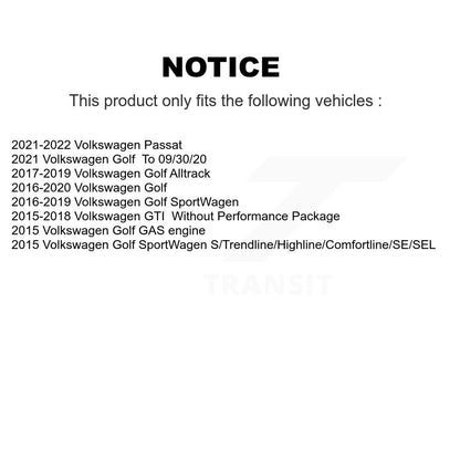 Kit de plaquettes de frein en céramique avant et arrière, pour Volkswagen Golf SportWagen GTI Alltrack