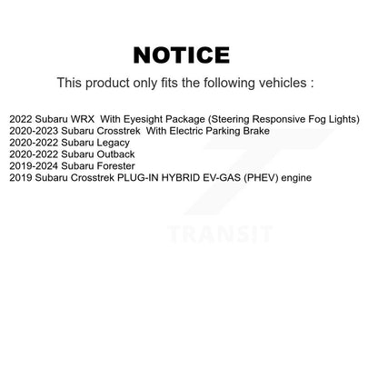 Kit de plaquettes de frein en céramique avant et arrière, pour Subaru Crosstrek Forester Outback Legacy