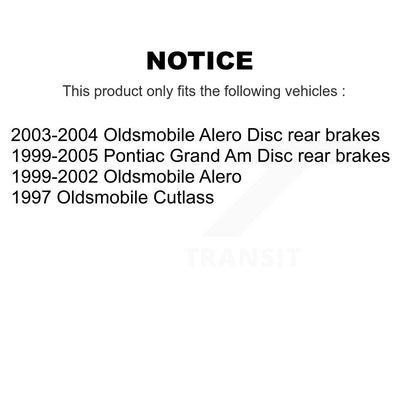 Kit de plaquettes de frein en céramique avant et arrière, pour Pontiac Grand Am Oldsmobile Alero Cutlass