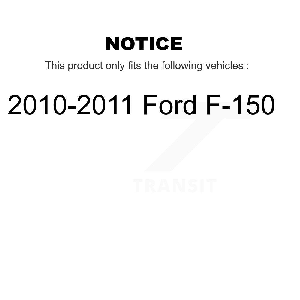 Kit de plaquettes de frein en céramique avant et arrière pour Ford F-150 2010-2011 KCX-100459