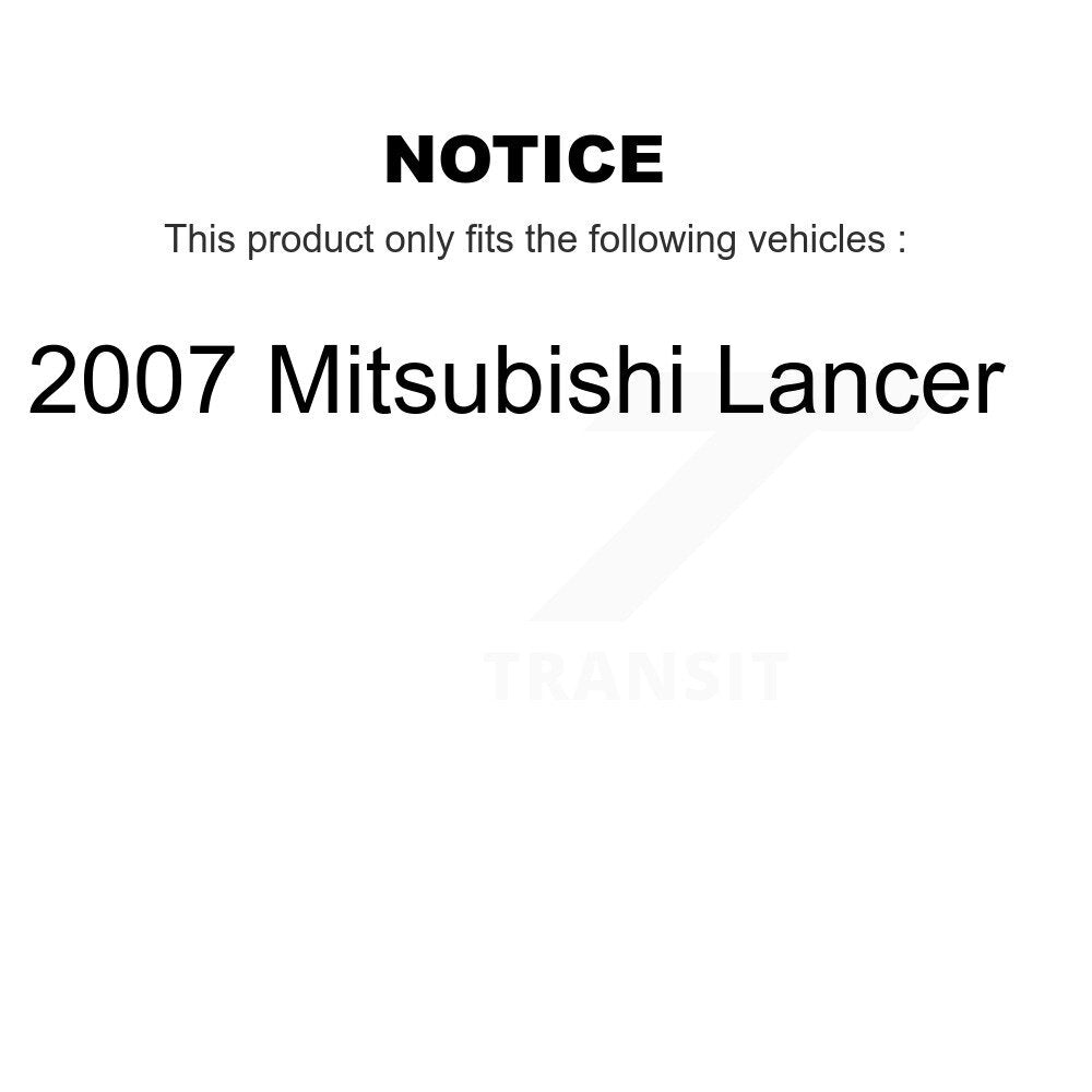 Kit de plaquettes de frein en céramique avant et arrière pour Mitsubishi Lancer 2007 KCX-100466