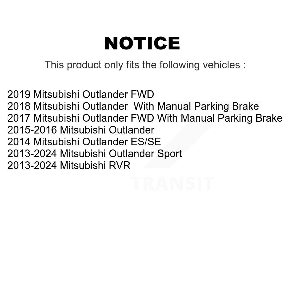 Kit de plaquettes de frein en céramique avant et arrière, pour Mitsubishi RVR Outlander Sport KCX-100477