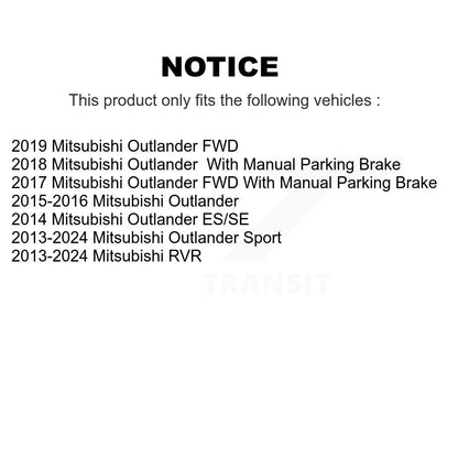Kit de plaquettes de frein en céramique avant et arrière, pour Mitsubishi RVR Outlander Sport KCX-100477