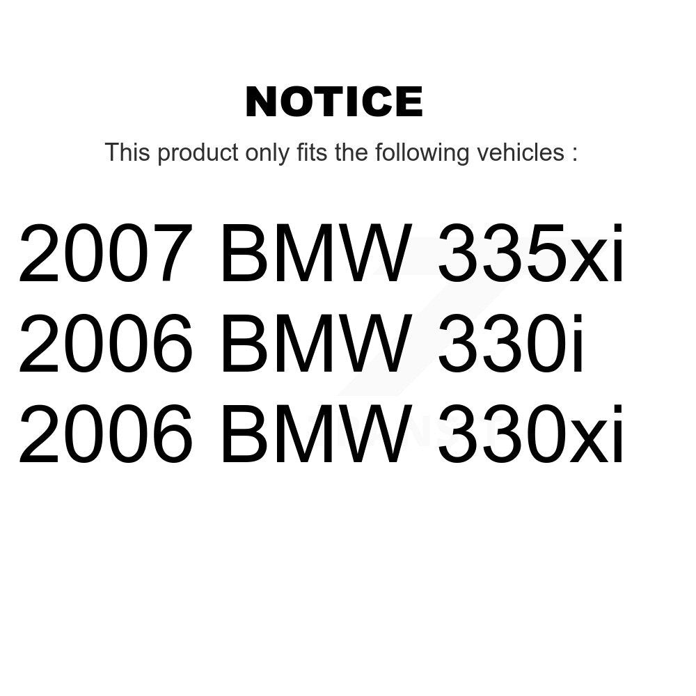 Kit de plaquettes de frein en céramique avant et arrière, pour BMW 330i 330xi 335xi KCX-100488