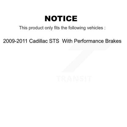 Kit de plaquettes de frein en céramique avant et arrière, pour Cadillac STS 09-11, avec frein de performance