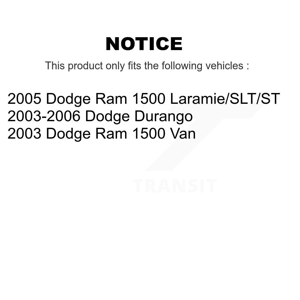 Kit de plaquettes de frein en céramique avant et arrière, pour Dodge Ram 1500 Durango Van KCX-100519