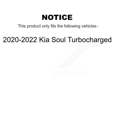 Kit de plaquettes de frein avant et arrière en céramique, pour Kia Soul turbocompressé 2020 – 2022, KCX-10056