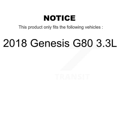 Kit de plaquettes de frein en céramique avant et arrière pour Genesis G80 2018 3,3 l KCX-100576