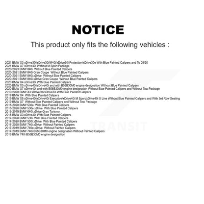 Kit de plaquettes de frein en céramique avant et arrière, pour BMW X3 X5 X4 X7 530i xDrive 530e 640i Gra