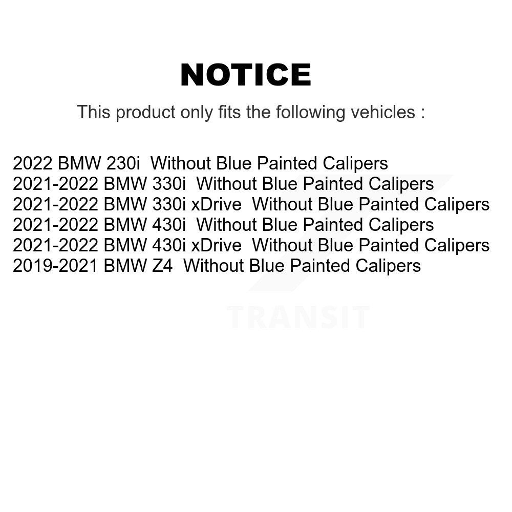 Kit de plaquettes de frein en céramique avant et arrière, pour BMW 330i xDrive 430i Z4 230i KCX-100596