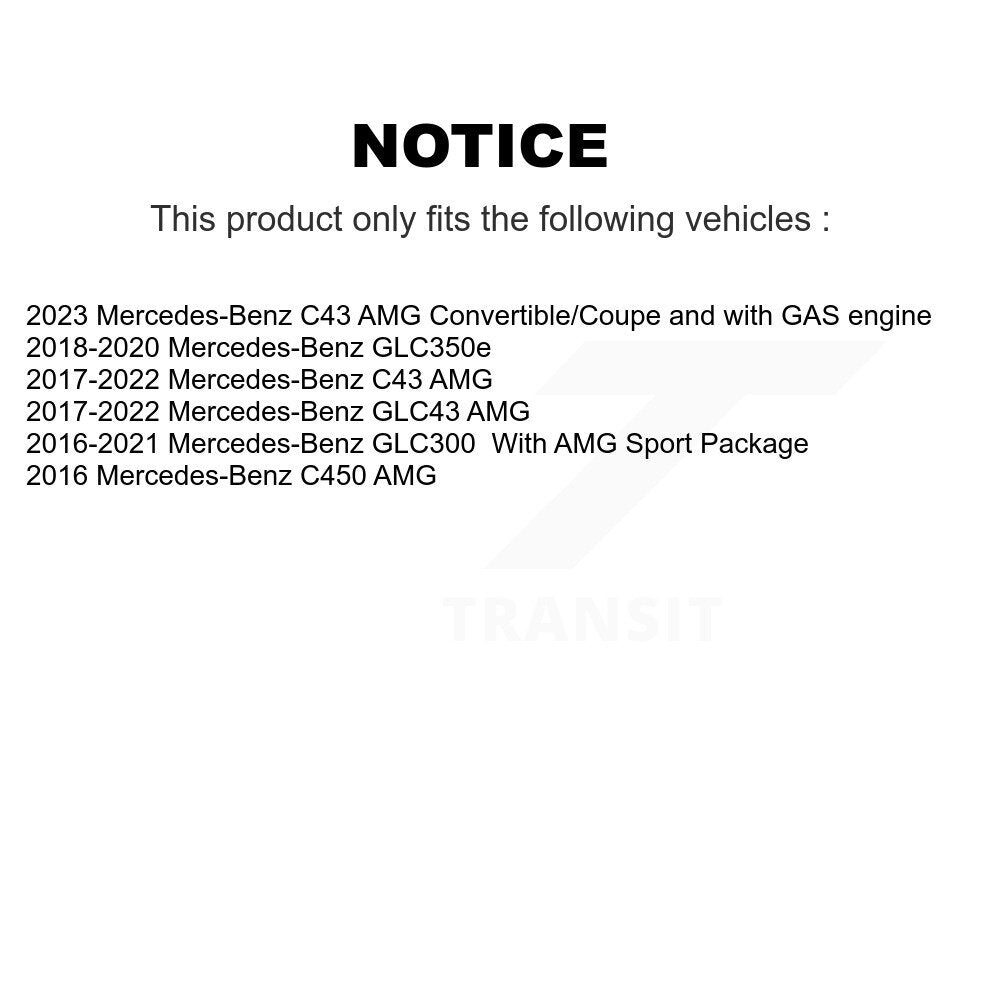 Kit de plaquettes de frein en céramique avant et arrière, pour Mercedes-Benz GLC300 C43 AMG GLC43 C450