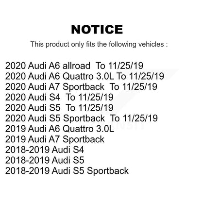 Kit de plaquettes de frein en céramique avant et arrière, pour Audi S5 Sportback S4 A6 Quattro A7 allroa