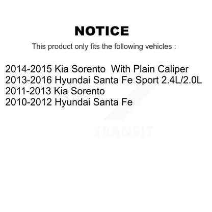 Kit de plaquettes de frein en céramique avant et arrière, pour Hyundai Santa Fe Sport Kia Sorento