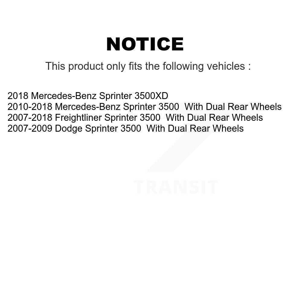 Kit de plaquettes de frein en céramique avant et arrière, pour Sprinter 3500 mercedes-benz Dodge 3500XD