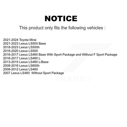 Kit de plaquettes de frein en céramique avant et arrière, pour Lexus LS460 LS500 LS600h Toyota Mirai