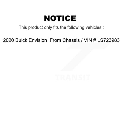 Kit de plaquettes de frein en céramique avant et arrière, pour Buick Envision, à partir du châssis, VIN # LS72398