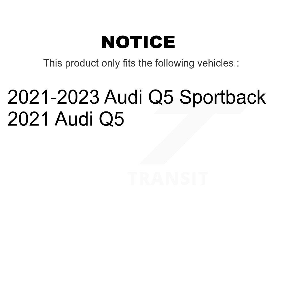Kit de plaquettes de frein en céramique avant et arrière, pour Audi Q5 Sportback KCX-100689