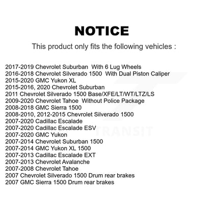 Kit de Rotor de frein à fente de perçage avant et arrière, pour Chevrolet GMC Sierra 1500 Silverado X
