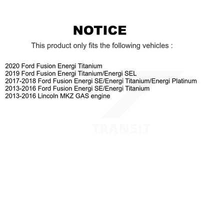 Kit de rotors de frein à disque à fente percée, revêtement avant et arrière, pour Ford Fusion Lincoln MK