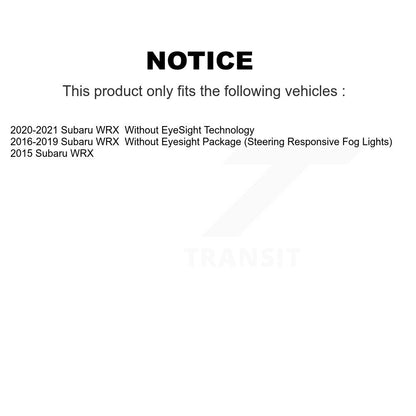 Kit de rotors de frein à disque fendus percés avant et arrière pour Subaru WRX KD-10027