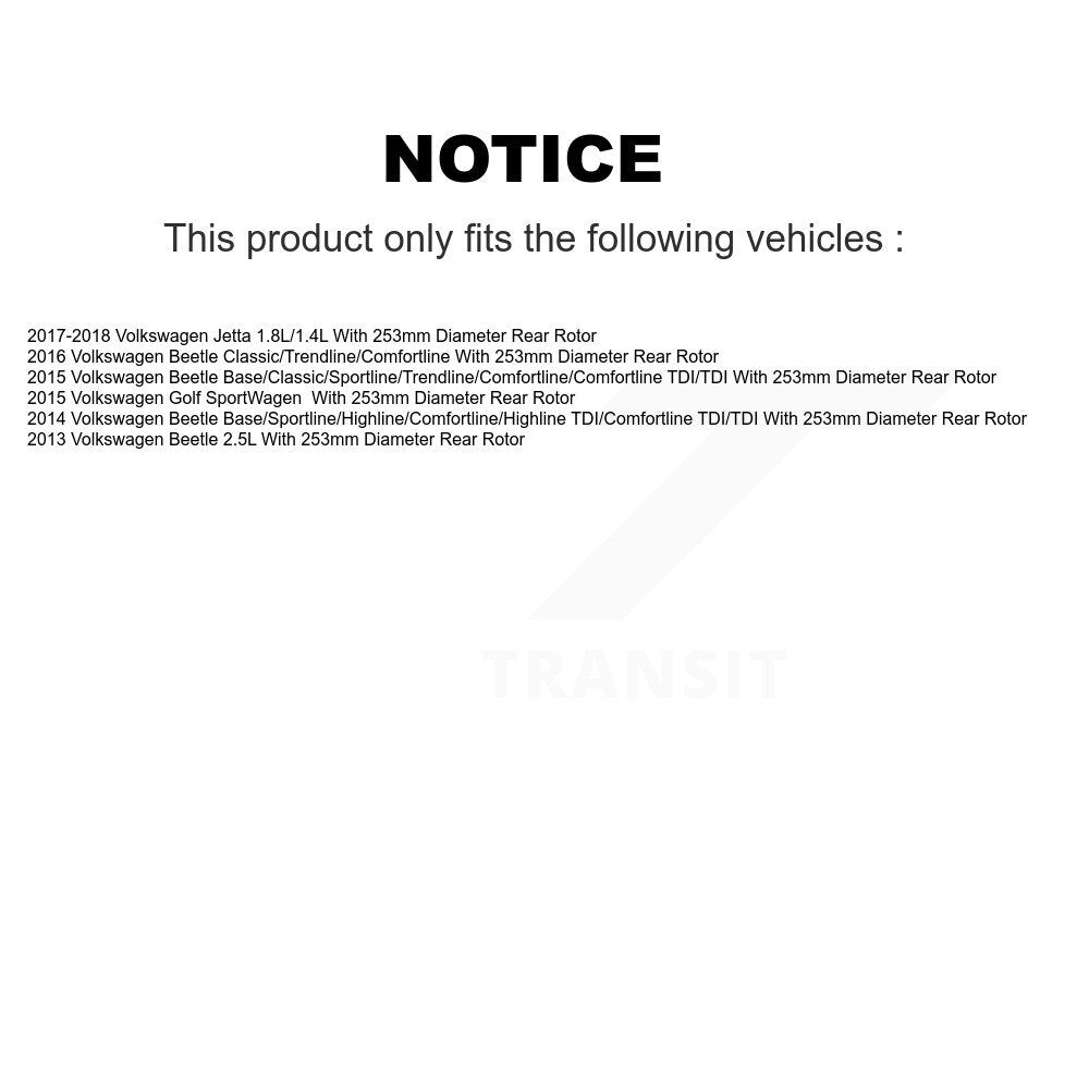 Kit de Rotor de frein à disque, fente de perçage pour manteau avant et arrière, pour Volkswagen Jetta Beetle Gol