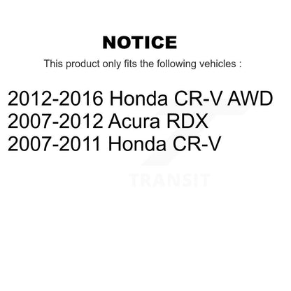 Kit de rotors de frein à disque fendus percés avant et arrière, pour Honda CR-V Acura RD