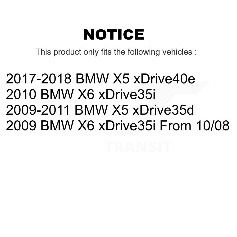Kit de rotors de frein à disque fendus percés avant et arrière, pour BMW X5 X6 KD-100301