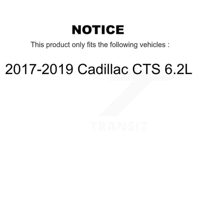 Kit de rotors de frein à disque pour fente de forage avant et arrière, pour Cadillac CTS 2017 2019 6.2