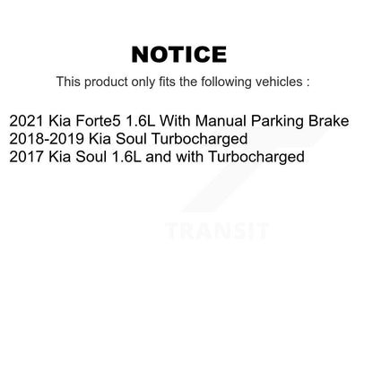 Kit de rotors de frein à disque fendus percés avant et arrière pour Kia Soul Forte5