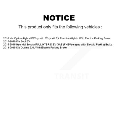 Kit de Rotor de frein à disque, fente de perçage avant et arrière, pour Kia Optima Hyundai Sonata Soul E