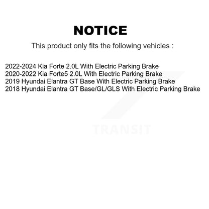 Kit de rotors de frein à disque à fente avant et arrière, pour Kia Forte5 Hyundai Elantra GT
