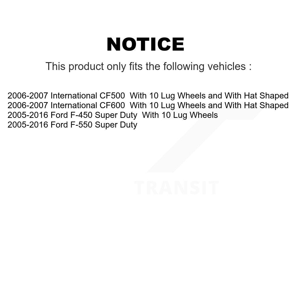 Kit de Rotor de frein à disque, fente de perçage avant et arrière, pour Ford F-450 Super Duty F-550 CF50